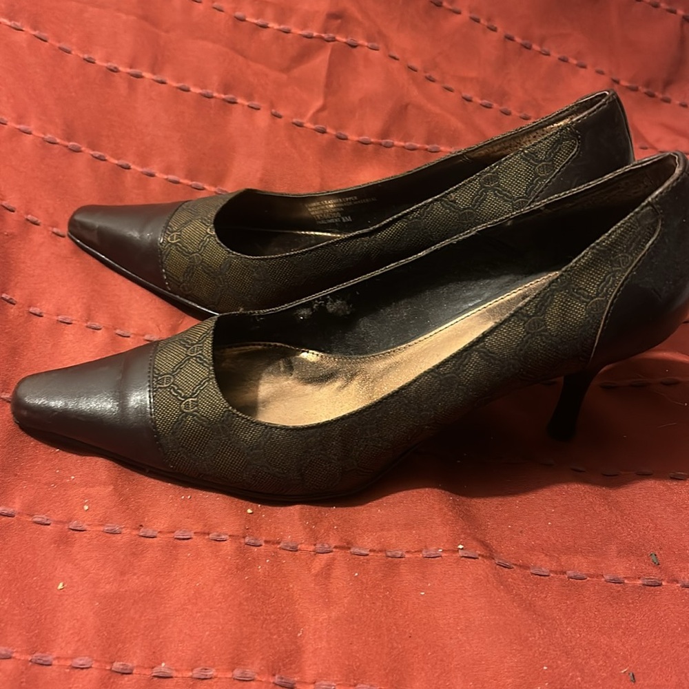 Leather Upper Monogrammed Pointed Toe - image 2